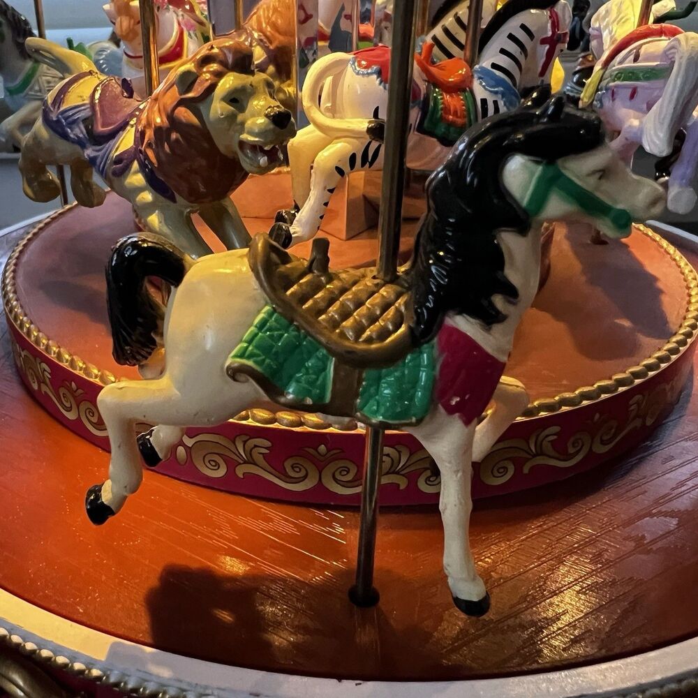 Mr. Christmas Triple Decker Carousel Musical Animated 2012 Vintage Work Read - Picture 2 of 14